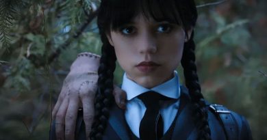 Netflix revela imagens de bastidores de personagem enigmático de “Wandinha”